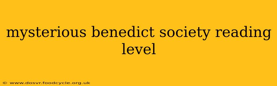 mysterious benedict society reading level