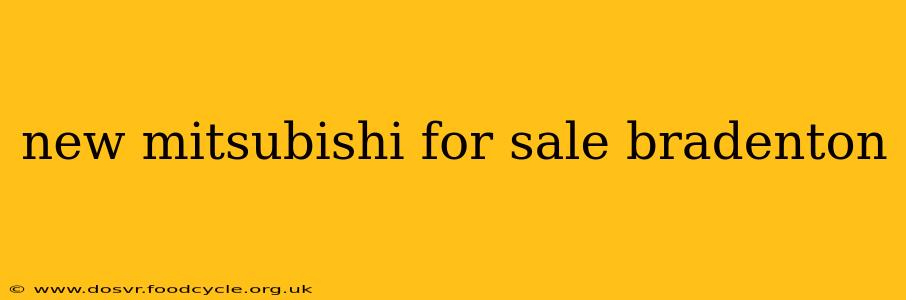new mitsubishi for sale bradenton