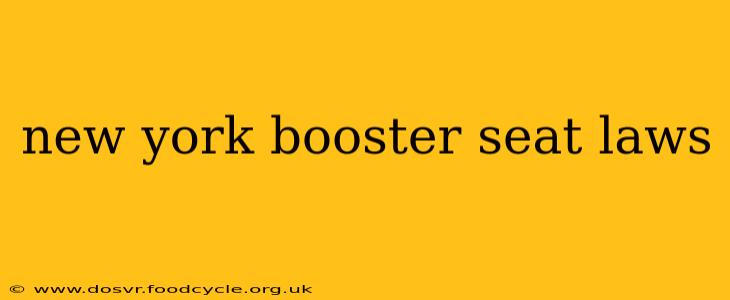 new york booster seat laws