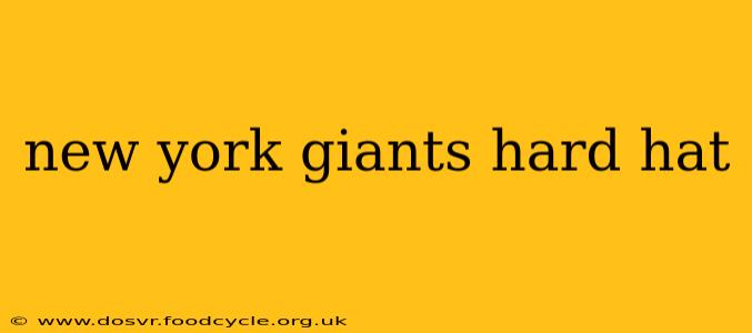 new york giants hard hat