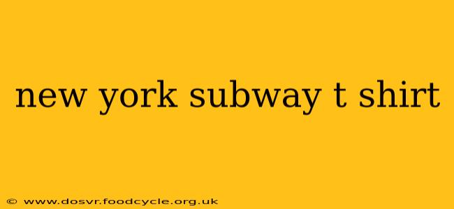 new york subway t shirt