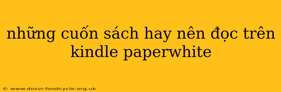 những cuốn sách hay nên đọc trên kindle paperwhite