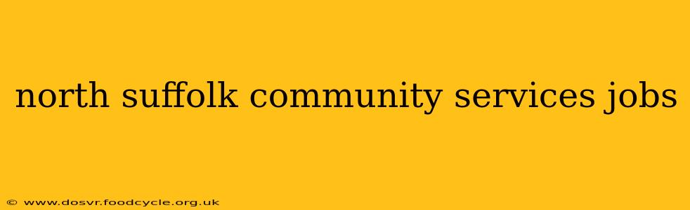 north suffolk community services jobs