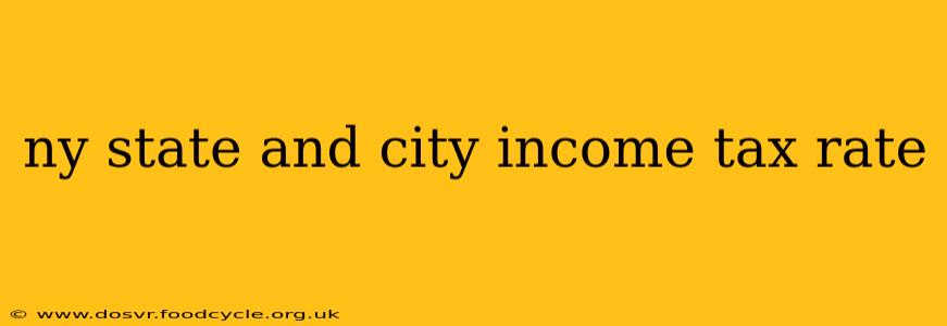 ny state and city income tax rate