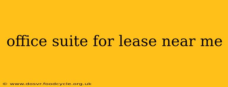 office suite for lease near me