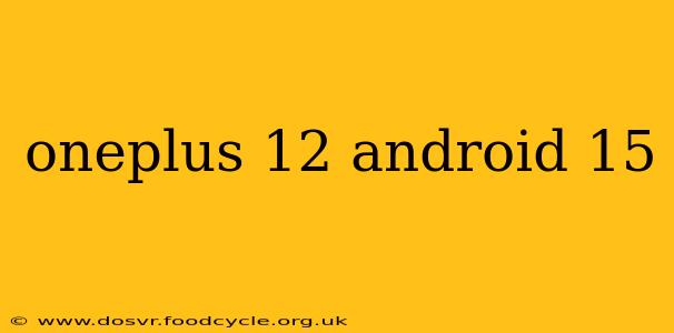 oneplus 12 android 15