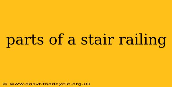 parts of a stair railing