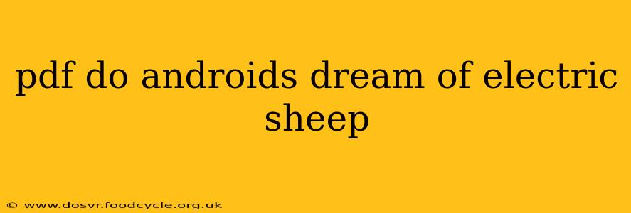 pdf do androids dream of electric sheep