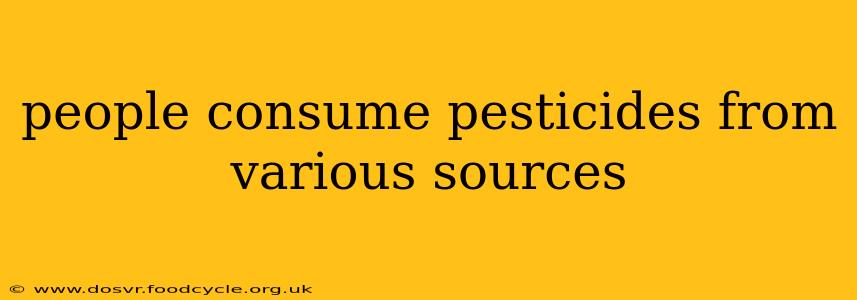 people consume pesticides from various sources