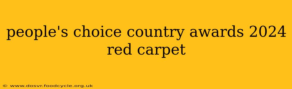 people's choice country awards 2024 red carpet
