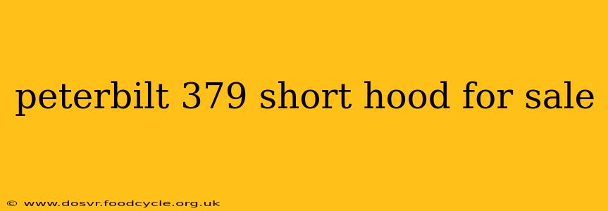 peterbilt 379 short hood for sale