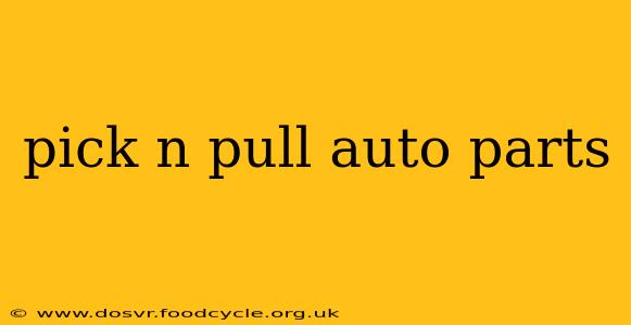 pick n pull auto parts