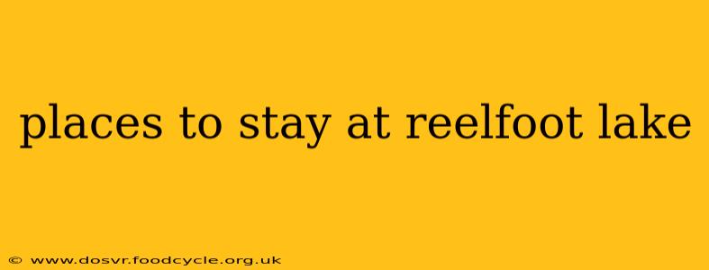places to stay at reelfoot lake
