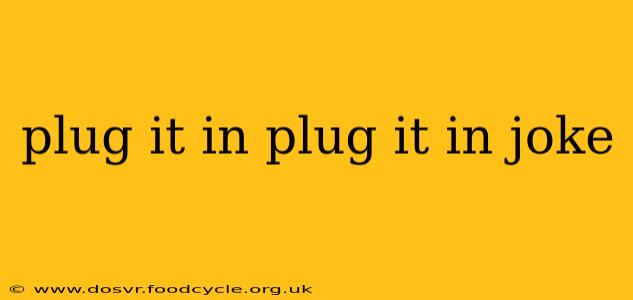 plug it in plug it in joke