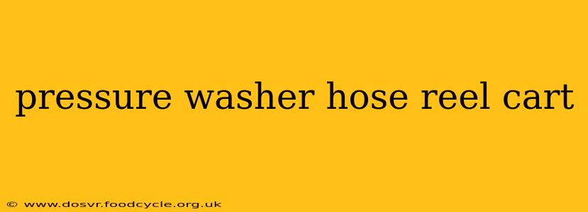 pressure washer hose reel cart