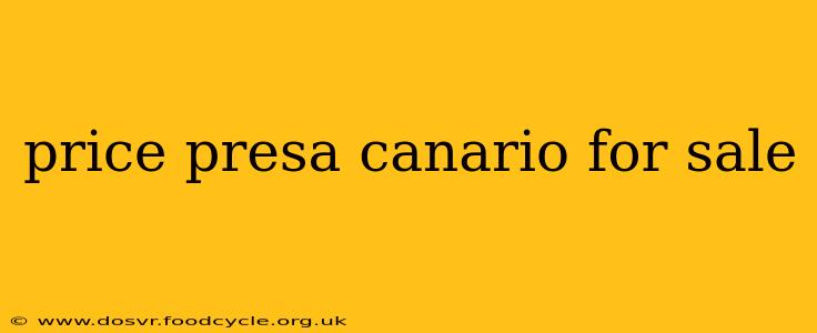 price presa canario for sale