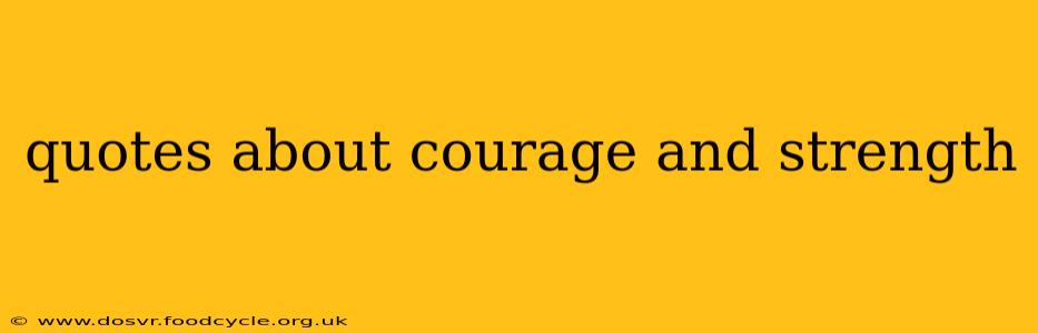quotes about courage and strength