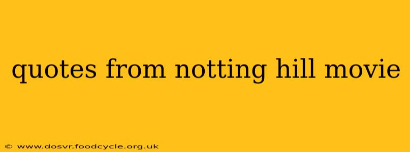 quotes from notting hill movie