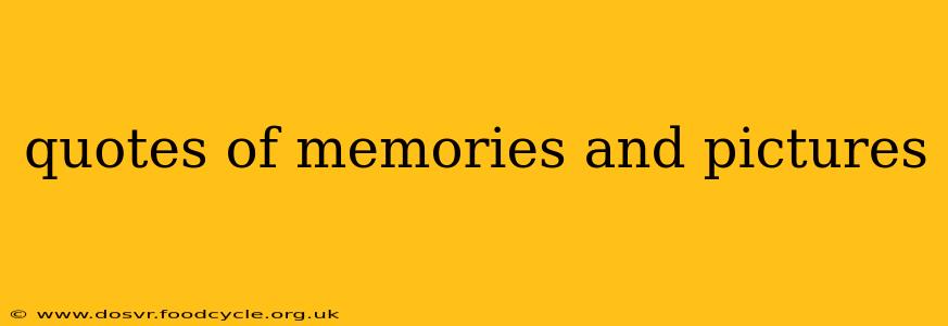quotes of memories and pictures