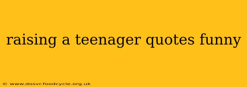 raising a teenager quotes funny