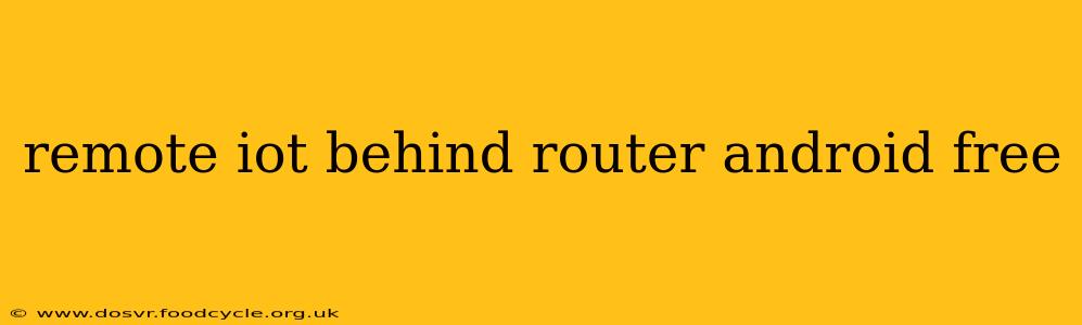 remote iot behind router android free