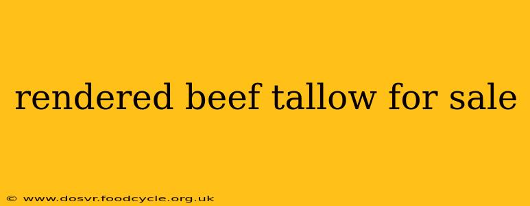 rendered beef tallow for sale