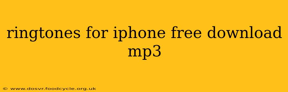 ringtones for iphone free download mp3