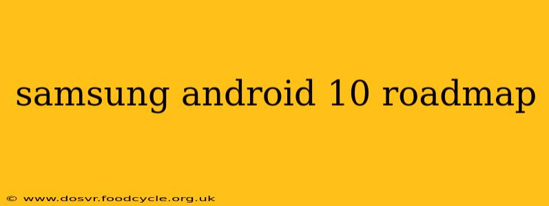 samsung android 10 roadmap