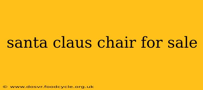 santa claus chair for sale