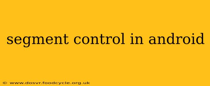 segment control in android