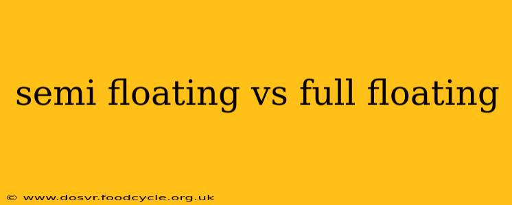 semi floating vs full floating
