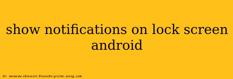 show notifications on lock screen android