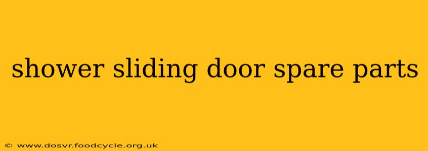 shower sliding door spare parts