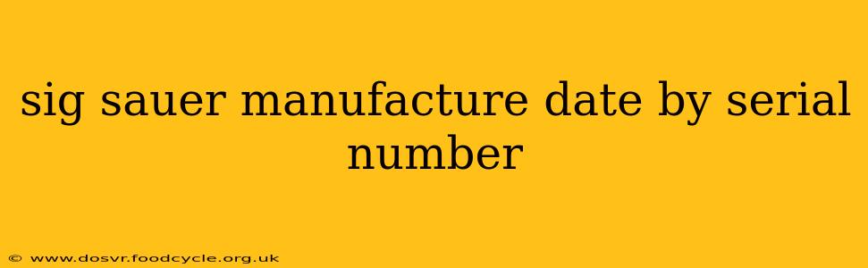 sig sauer manufacture date by serial number