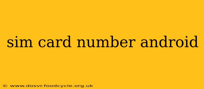 sim card number android