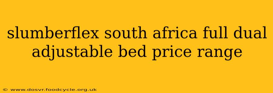 slumberflex south africa full dual adjustable bed price range