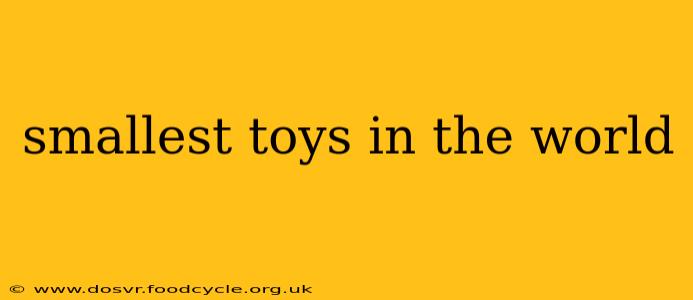 smallest toys in the world