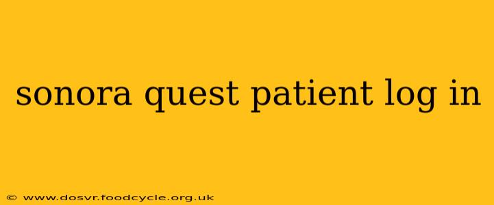 sonora quest patient log in