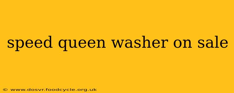 speed queen washer on sale