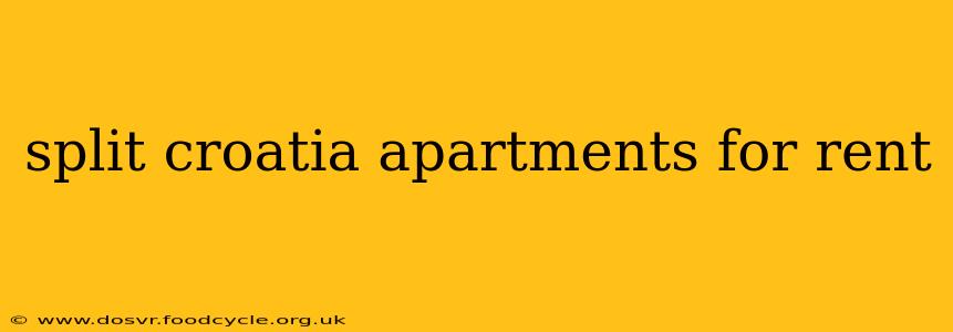 split croatia apartments for rent
