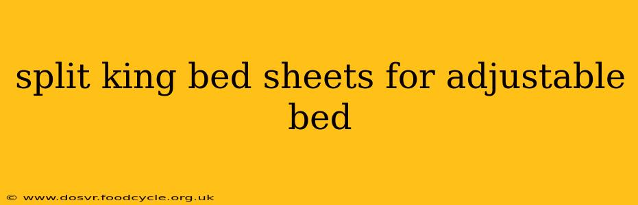 split king bed sheets for adjustable bed