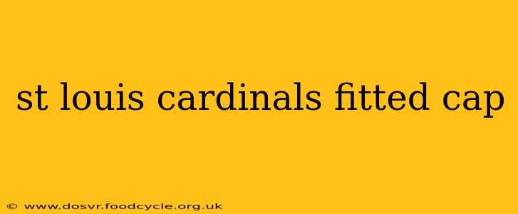 st louis cardinals fitted cap