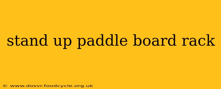 stand up paddle board rack