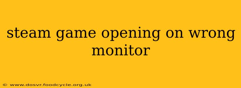 steam game opening on wrong monitor