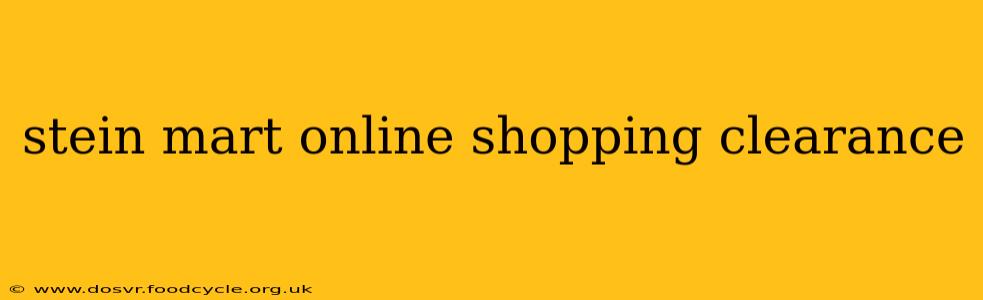 stein mart online shopping clearance