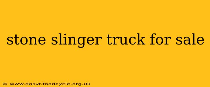 stone slinger truck for sale