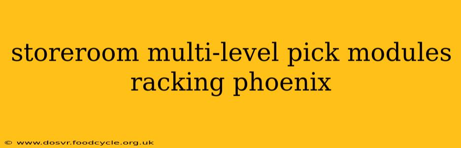 storeroom multi-level pick modules racking phoenix