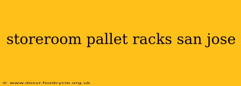 storeroom pallet racks san jose