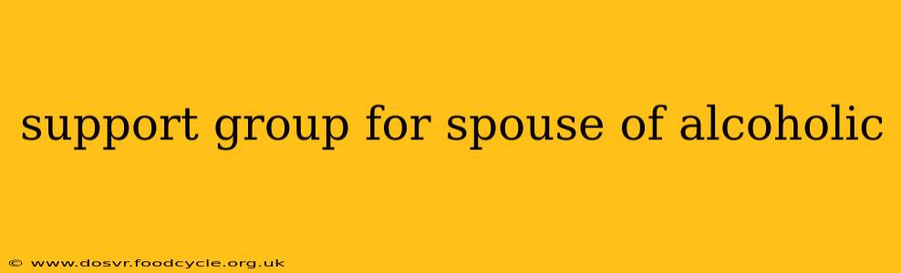 support group for spouse of alcoholic