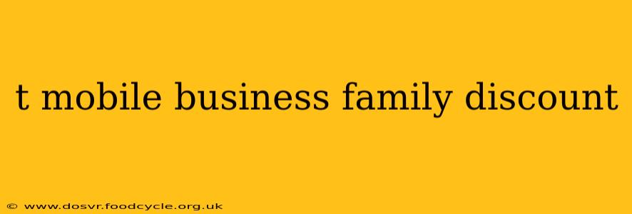 t mobile business family discount